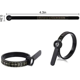 Professional Ring Size Measurement Tool Magnifying Glass Ring Measuring Tape Ring Sizers Fashion Jewelry Measuring Tools