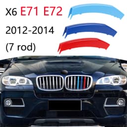 3Pcs Car Grille Trim Strip For BMW X1 X2 X3 X4 X5 X6 X7 E84 F48 F49 F39 E83 F25 G01 F26 G02 E70 F15 E53 G05 E71 E72 F16 G06 G07