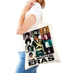 Michael Jackson Lady Shopping Bags Double Print Super Star Women Shopper Tote Bag Lightweight Album Girl Shop Satchel