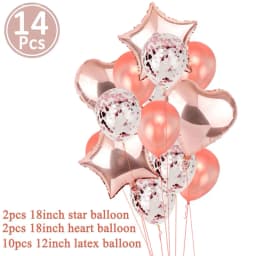 Iridescent Number 16 Paper Star Dot Garland Hanging Bunting for Sweet Rose Gold 16th Happy 16st Birthday Anniversary Party Decor