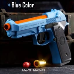 P320 Shell Throwing Continuous Firing Blowback Soft Bullet Toy Gun Outdoor Sport Shooting Game Christmas Gift