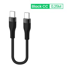 PD 100W Fast Charging Silicone Type C to Type C Cable 0.25/0.5M Short USB C Data Cord For iPhone 15 16 Samsung Notebook iPad