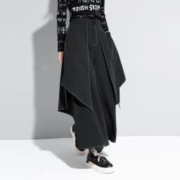 Style Extra Layers Design Woman Pants Loose All-match False Two-piece Wide Legs Pants Ladies Casual Streetwear Trousers Ladies