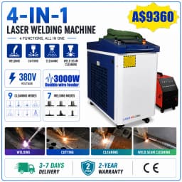 4 in 1 Fiber Laser Welding Machine 1500W 2000W 3000W Handheld Laser Guns Welding Weldseam Cleaning Cutting Laser Welder EU STOCK