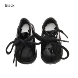 5cm Doll Toy Bright Leather Shoes for 1/6 Doll Toys Accessories Handmade Cute Doll Bandage Shoes Girls Gifts Doll Accessories