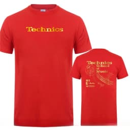 Vintage Deejay Shirt Long Play Tshirt Technics School of Music T Shirt Men Retro DJ Music T-shirt Hot Sale Fashion Top Tee Shirt