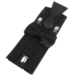 Adjustable Elastic Leather Suspenders Bowtie Set Men Women Sage Green Braces Straps For Wedding Y-Back Shirt Accessories Gift