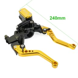 Fireyouracing Drum Brake Cable Clutch Line Master Cylinder Brake Lever Set Universal Red Green Blue for Yamaha Suzuki 22mm