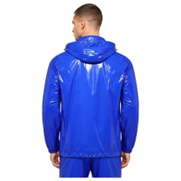 Mens Waterproof Sweatshirt Windproof Long Sleeve Front Kangaroo Pocket Hoodie Raincoat Hiking Camping Windbreaker Rain Jackets