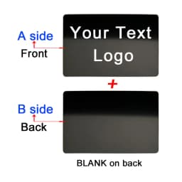 86x54x0.4mm Personalize Your Logo Text Aluminium Plate Custom Badge Adhesive Tape ID Door Wall Mailbox Business Card Name Tag