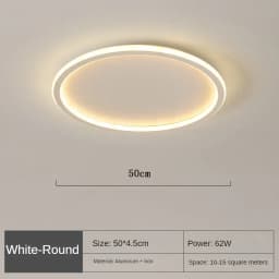 Nordic Minimalist LED Ceiling Light For Bedroom Living Room Aisle Study Room Balcony Circular Remote Control Lighting Chandelier