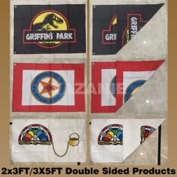 Single Double Sided Polyester Custom Flag 3x5/4x6/5x8FT with Brass Grommet Small Big Personalized Your Own Design Logo Text Flag