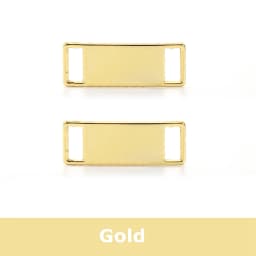 2 Pcs Blank Metal Shoelace Buckles Stylish Sneaker Decorations Fits All Types of Flat Shoelaces Shoe Accessories