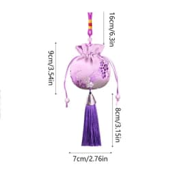Dragon Boat Festival Sachet Plum Flower Pattern Pouch Hanfu Decoration Brocade Ethnic Style Jewelry Storage Bags Graduation Gift