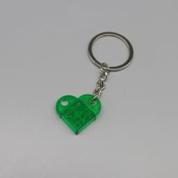 3176 DIY Heart Key Ring Necklace Toys for Children Coupling Plate 2x3 with Rounded End and Pin Hole MOC Building Block Brick