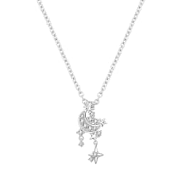 2026 Original 925 Sterling Silver Planet Necklace Love Heart Zircon Inlaid Romantic Fashion Fine Jewelry Party Gifts for Women