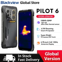 New Blackview Oscal Pilot 6 Rugged Phone 6.78-inch 2.4K 120Hz Display Thermal imaging 4.5W 98dB Speaker 10000mAh Cellphone