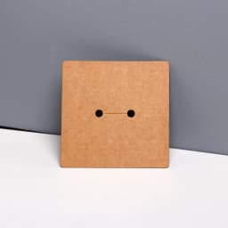 50PCS 6.4X6.4CM White Black Brown Ring Cards For Small Business Display Cardboard Jewelry Holder DIY Packaging Supply Wholesale
