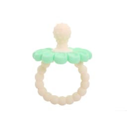 BPA Free Silicone Baby Teether Flower Shape Pacifier Teething Ring Newborn Soothing Chew Toy Infant Grip Molar Sensory Toy