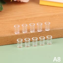 10Pcs Mini Red Wine Cup Simulation Furniture Wine Glass Goblet for Dollhouse Decoration 1:12 Dollhouse Miniature Accessories
