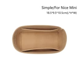 Durable Felt Handbag Insert Bag Storage Organization Purse Liner Bag Support Portable Internal Bag for For LV Nice Nano/Mini/BB