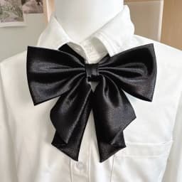 Preppy Chic Solid Color JK Uniform Bowties Women Red Butterfly Oversized Swallowtail Bowknot College Girls Collar Fashion Cravat