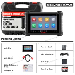 Autel MaxiCheck MX900 Car Diagnostic Tools Automotive Scanner, Pre&Post Scan, DoIP CAN FD, WIFI Print Upgraded of MK808S MX808S