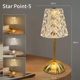 Table Lamp LED Touch Sensor  Dimmable Desktop Night Light Rechargeable Wireless Reading Lamp for Hotel Bar Bedroom Decor Light