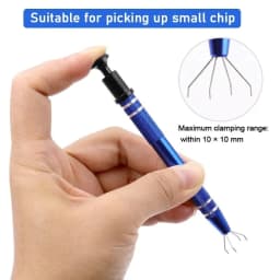 4-Claw IC Chip Extractor Remover Tool Precision Parts Grabber Extractor Pick Up Puller for Electronic Component Nuts Repair Tool
