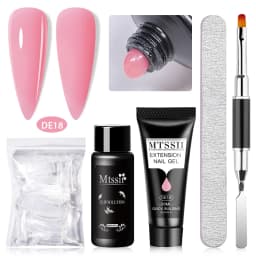 MTSSII 20m Extension Nail Gel Set Manicure Set Finger Quick Buliding Extension Gel Nail Polish Kit Soak Off UV Gel LED Nail Art