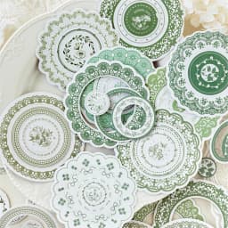 20 pcs Lace Frame Sticker Pack Diary Album hand made Collage Decorative Scrapbook material Journal Creative Stationery Supplies