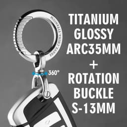 Luxury Titanium Car Key Chain Men Keychain Lightweight EDC Spin Key Ring Holder Buckle Male Father's Day Gift Jewelry Wholesale