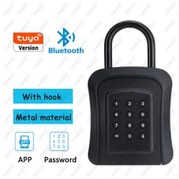 Tuya/TTlock Smart Password Key Box Outdoor IP65 Waterproof Anti-theft Box Safe Security Intelligent ABS/Metal Smart Wall Mount