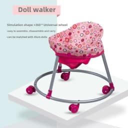 Folding Doll Strollers Walker Walking Chair Girl Playing House Simulated Furniture Children's Toy Car