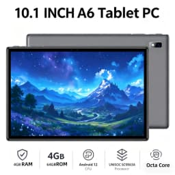 10.1 INCH T10 Android 12 A6 Tablet PC 4GB RAM 64GB ROM CPU UNISOC SC9863A Processor, Octa-Core Cortex-A53 Type-C