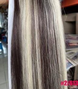 ZZHAIR 100% Human Hair Extensions 16"-26" Machine Made Remy Hair Weft Weaving 100g/Pcs Straight Natural Silk Non-clips