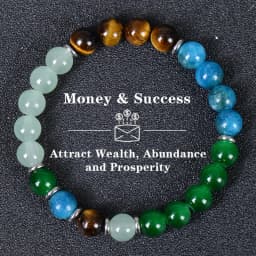 Natural Stone Bracelet Tiger Eye Stone Crystal Wealth Money Success Bracelet Men's and Women's Bracelets 호안석팔찌