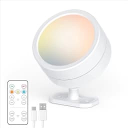 3 color temperature LED timed remote control night cross-border remote control charging household ornament lighting circular rot