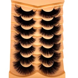New 7 Pairs of Thick, 3D Simulation Mink Fur Fake Eyelashes Short, Dramatic Fake Eyelashes Wholesale Full Line Fake Eyelash Make