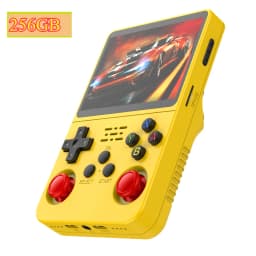 128G Open Source Video Game Console Linux System 3.5 Inch IPS Screen Orange Portable Pocket Video Player 64G 256G best Game