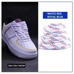 New Twill Two-Tone Shoelaces for Sneakers Flat Shoelace Pattern Premium Colorful Shoe Laces Athletic Unisex Shoestring 1pair