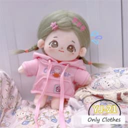 Cute Dress Up Jk Uniform Clothes for 20cm Cotton Plush Lolita Cross Dressing Clothing Skirt Fashion Casual Suit Socks Girl Toys