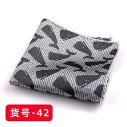 23CM Mens Woven Polyester Pocket Square Embroidered Jacquard Hanky Scarf Best Man Korean Formal Wedding Bridegroom Handkerchief