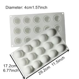 Silicone Chocolate Mold Silicon Ball Cake Moulds 3D Half Sphere Candy Truffle Baking Tray 1piece