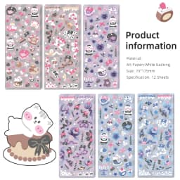 MOHAMM 12 Sheets Colorful Laser Butterfly Stickers for Scrapbooks Handmade Greeting Cards Envelope Art Crafts