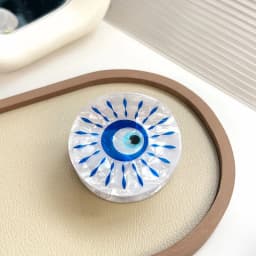 1Pcs Women's Türkiye Blue Eye Shark Clip Transparent Texture Clamping Firm Hair Clip Daily Commuting/Leisure Hair Ornament