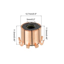 11 Sizes Electric Motor Commutator 7/8/10/12 Gear Teeth 4-10mm ID 11-23mm OD Copper Motor Accessory for Power Tools DC Motors