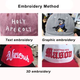 Custom Logo Baseball Cap Text Photo Team Embroidery Bone Gorras Diy Casquette Snapback Hat For Men Women