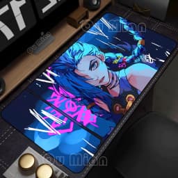 JINX Mousepads Keyboard Mouse Pad 90x40cm Anime Arcane Mats Gaming Gamer Carpet MousePad LOL Large League of Legends Desk Mats