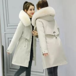New Winter Jacket Women's Parkas Thick Warm Fur Lining Long Parka Female Hooded Padded Coat Outwear Female Windbreakers 6XL